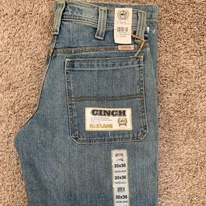 CINCH Men's Fairlane Relaxed Mid-Rise Straight Leg Jean, 30 X 36 NWT Stone Wash